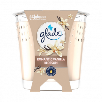 Glade Duftkerze Romantic Vanilla Blossom, im Glas, 112g